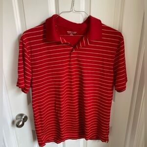 Men’s Red Striped Polo